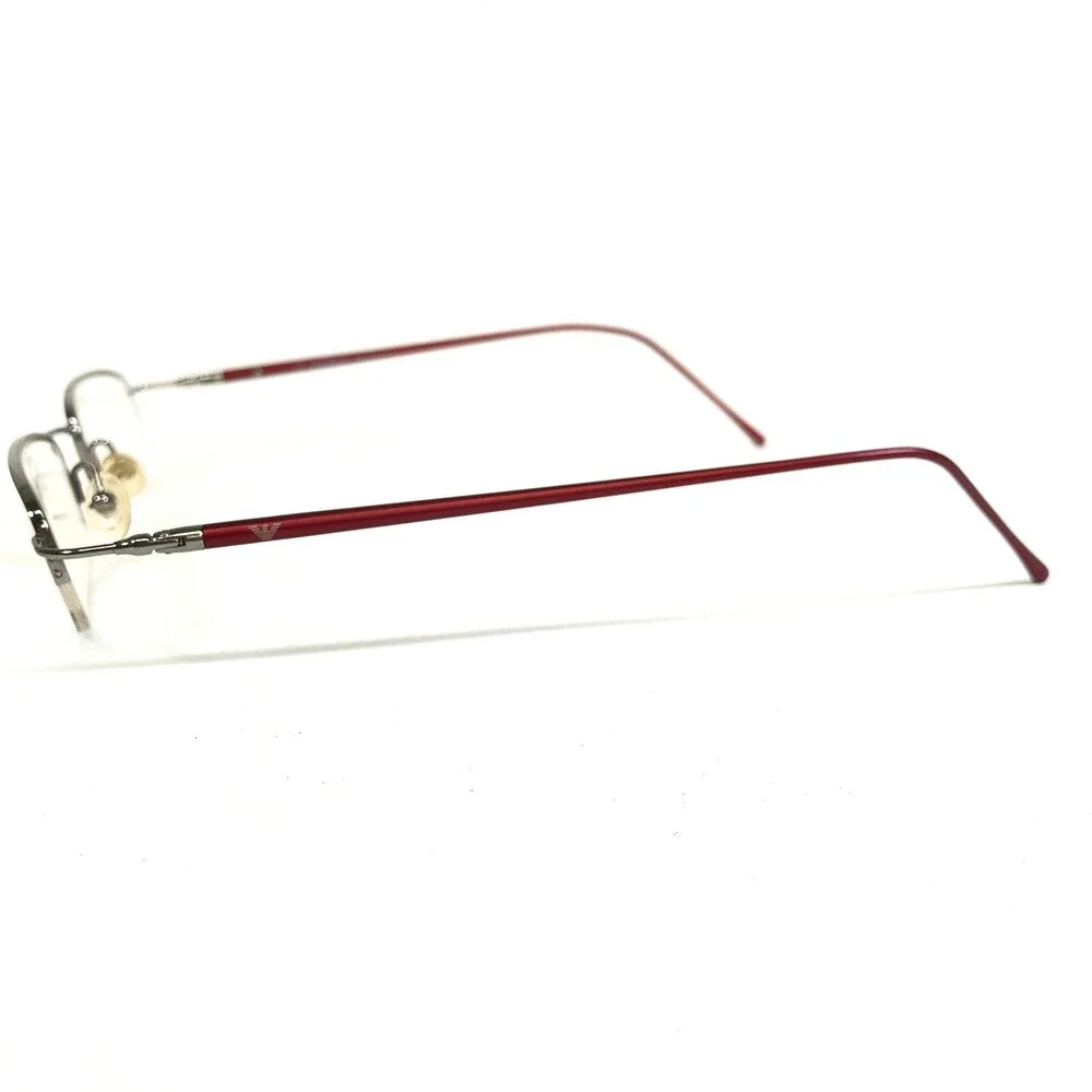 Emporio Armani Petite Eyeglasses Frames EA0023/N 9P2 Red Silver Oval 46-20-135